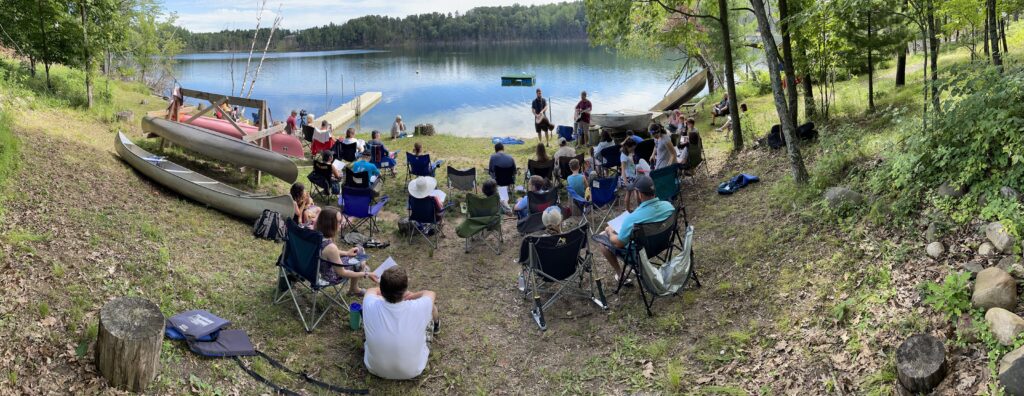 Pine Lake baptism service