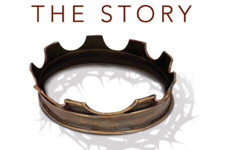 a crown with the text "join us for a journey through the story"