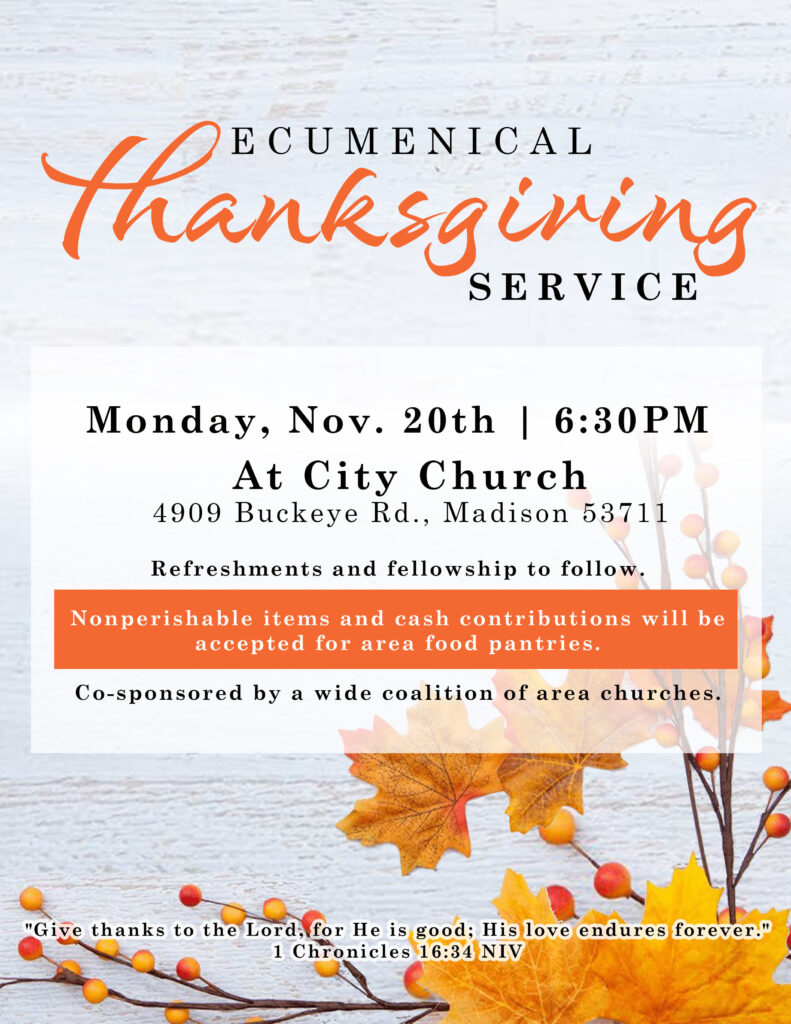City Church Thanksgiving Service
