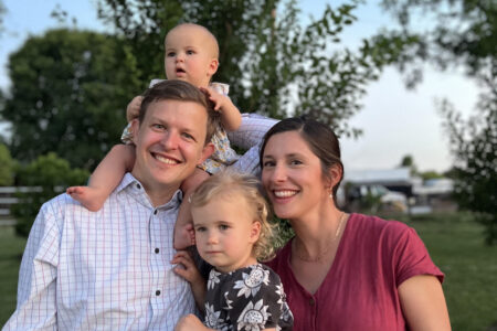 ryan wieland with wife and two daughters